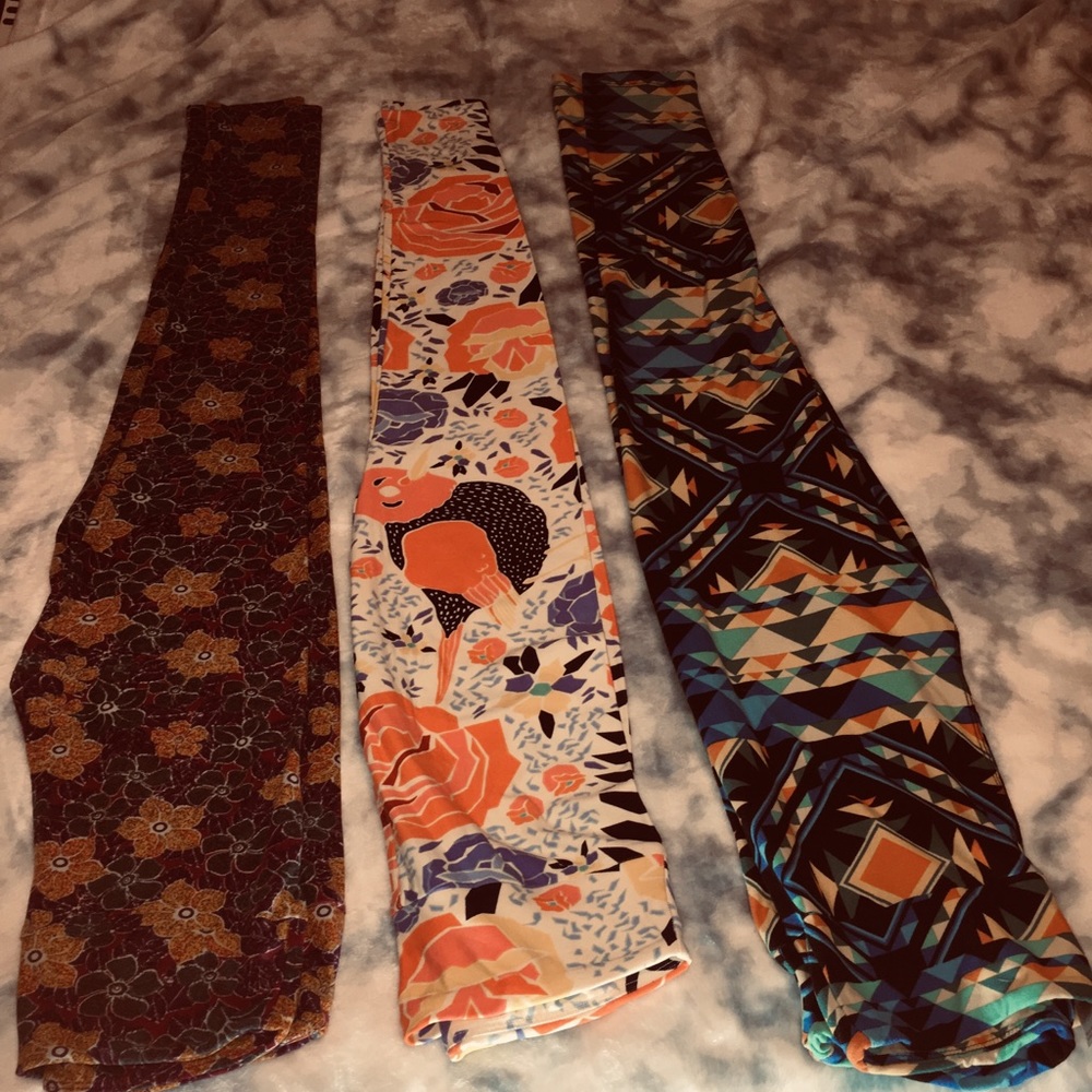 Lot of 3 LulaRoe leggings